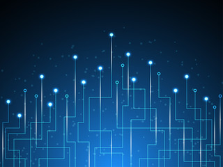 Vector abstract background technology circuit design.