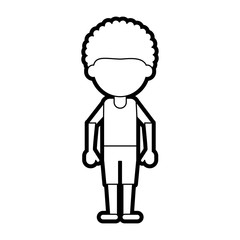 standing man vector illustration