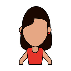 woman avatar vector illustration