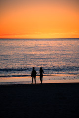 family on the beach