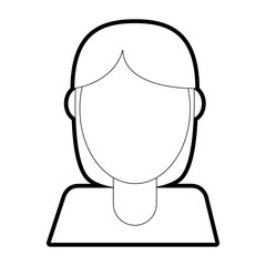 Woman avatar vector illustration