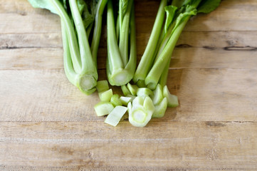 choy sum vegetable