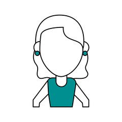 woman avatar vector illustration