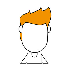 Fototapeta premium man avatar vector illustration