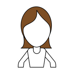 woman avatar vector illustration