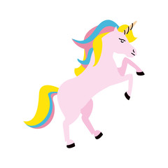 Naklejka na ściany i meble unicorn cartoon icon image