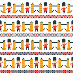 London pattern vector seamless