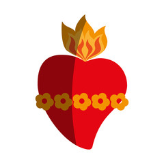 sacred heart cartoon icon image