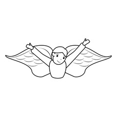 angel cute cartoon icon image