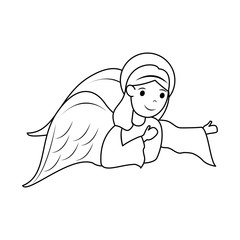 angel cute cartoon icon image
