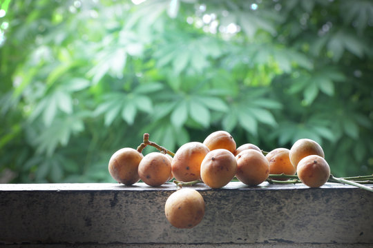 Thai fruit rambeh on the natural background
