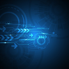 Obraz premium Vector abstract technology innovation of the future.