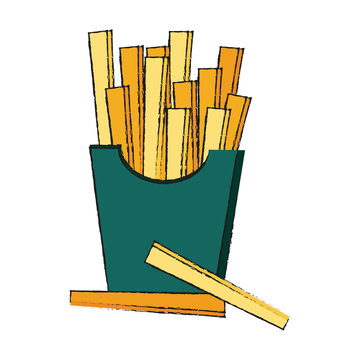 french fries fast food icon image