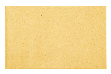brown envelope  isolated on a white background