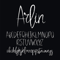 Fototapeta premium Modern vector font. Lettering.