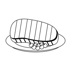 beef steak food icon image