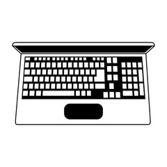 laptop computer topview  icon image