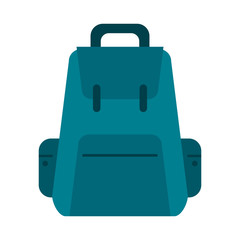 backpack with outside pockets icon image