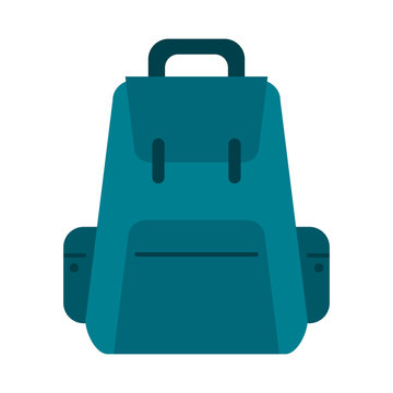 backpack with outside pockets icon image