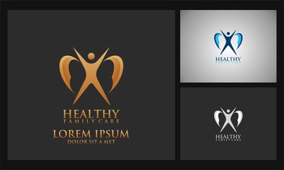 abstract human health care logo