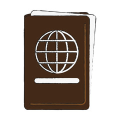closed passport icon image