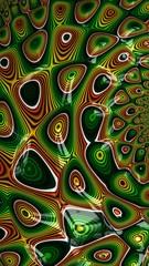 Abstract art 3D colorful pattern