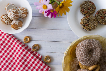 Delicious bakery and confectionery. Gingerbread, cookies, biscuits and other sweets.