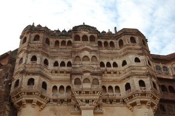 Fototapeta premium Fort Mehrangarh, Jodhpur, Bundesstaat Rajasthan, Indien