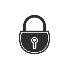 Lock vector icon.