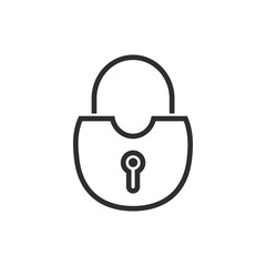 Lock vector icon.