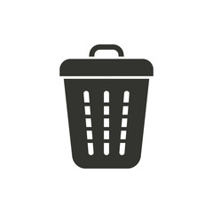 Bin vector icon.