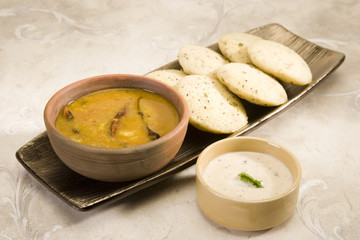 Sambar with Idli