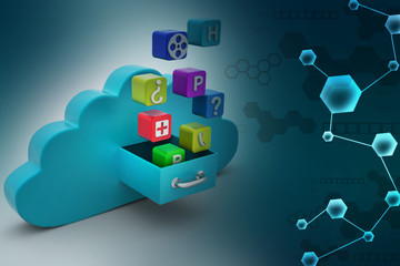 Cloud computing concept