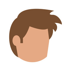 head of man avatar icon image vector illustration design 