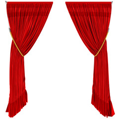 Curtains Isolated