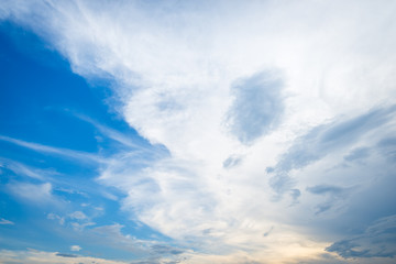 Clouds with blue sky background