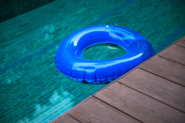 Fototapeta na wymiar Ring buoy swimming pool.