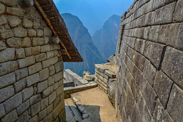 peru machu picchu alley with a view