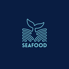 Seafood outline logo