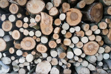 Möbelaufkleber Holz, gestapelt © Sir_Oliver