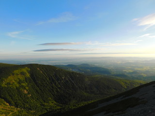 Naklejka premium Sunrise in Karkonosze National Park