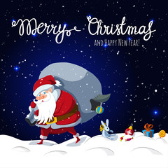 Santa Claus loses his Christmas gifts