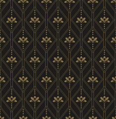 Background image. Art deco. Dark color, seamless pattern. Texture wallpaper. Vector illustration