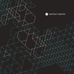 Geometric shapes accumulated from the abstract graphics.