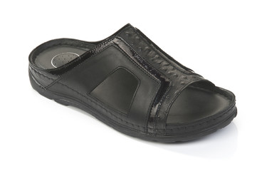 Isolated arabic design footwear on white background