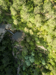 Cascade at Set Gorgos -seven cascades- in the north of Catalonia