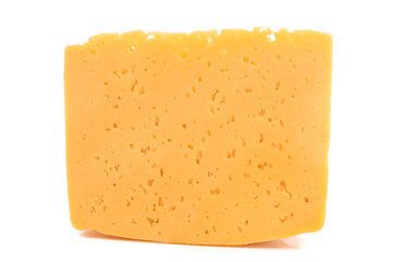 cheese on white background