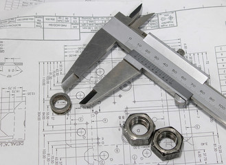 Caliper. Device used to measure the distance between two symmetrically opposing sides