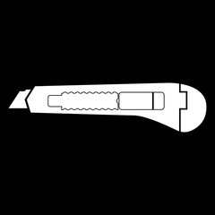 Paper knife icon .