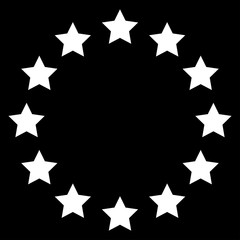 Stars in circle icon .